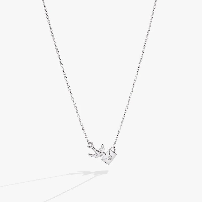 artistic necklaces for women-Love Letter Pendant Necklace