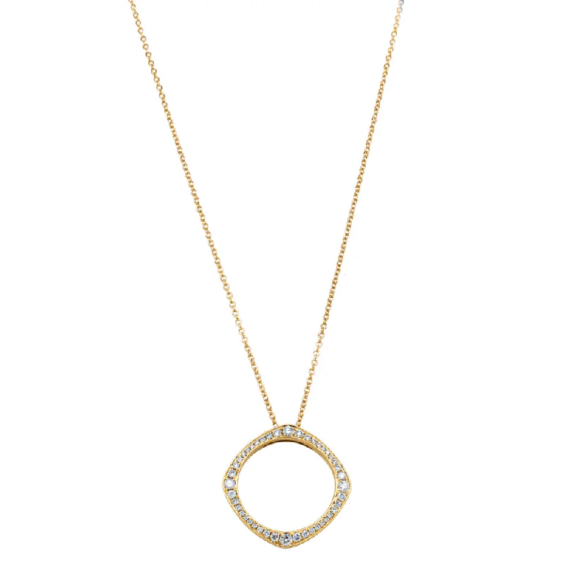 ruby pendant necklaces for women-18ct Yellow Gold Diamond Eos Pendant