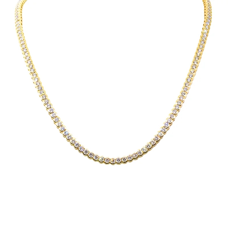 pearl necklaces for women-18ct Yellow Gold 11.84ct Diamond Embrace Necklace