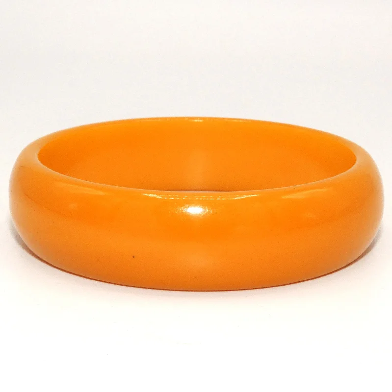 stackable bangles for women-Butterscotch Bakelite Bangle Bracelet