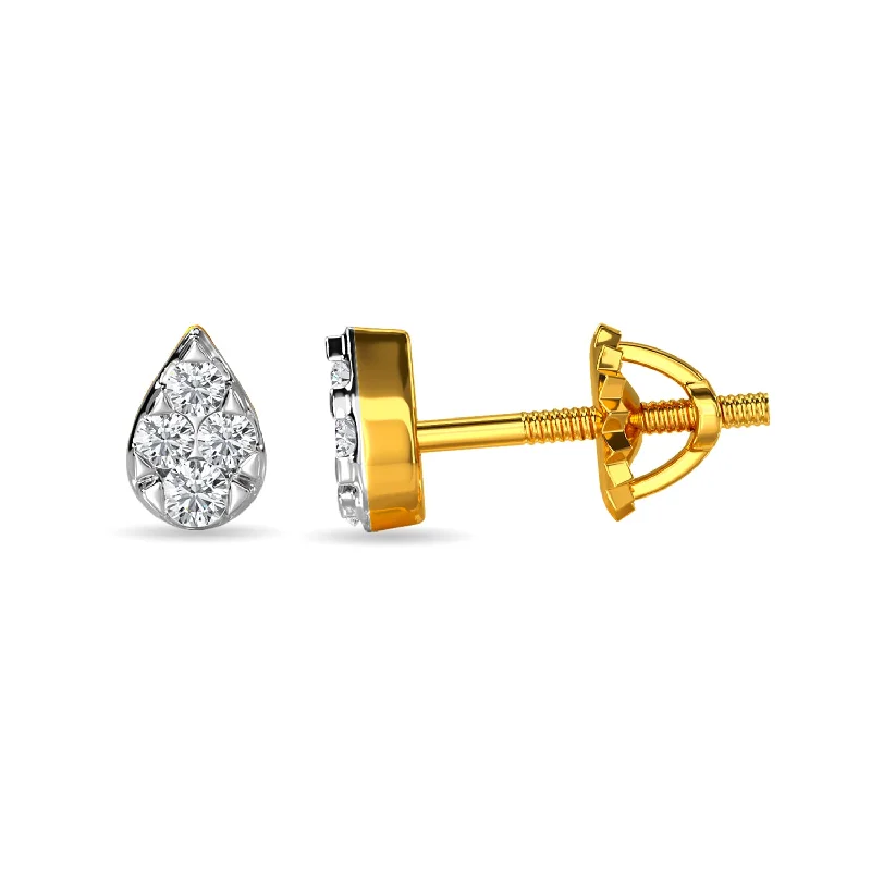 gemstone stud earrings for women-Elaine Earring