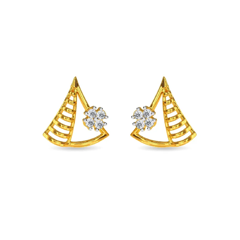 modern pearl earrings for women-Naoka Earring