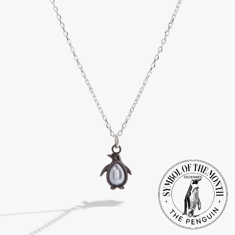 heart pendant necklaces for women-Penguin Pendant Necklace