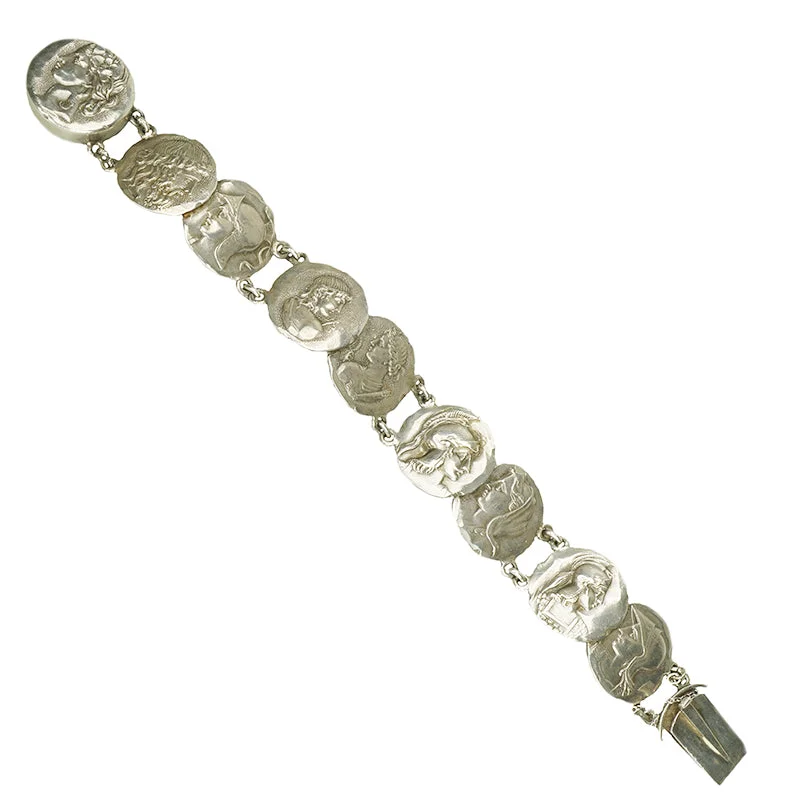 infinity bangles for women-Sterling Schiebler Medallion Bracelet