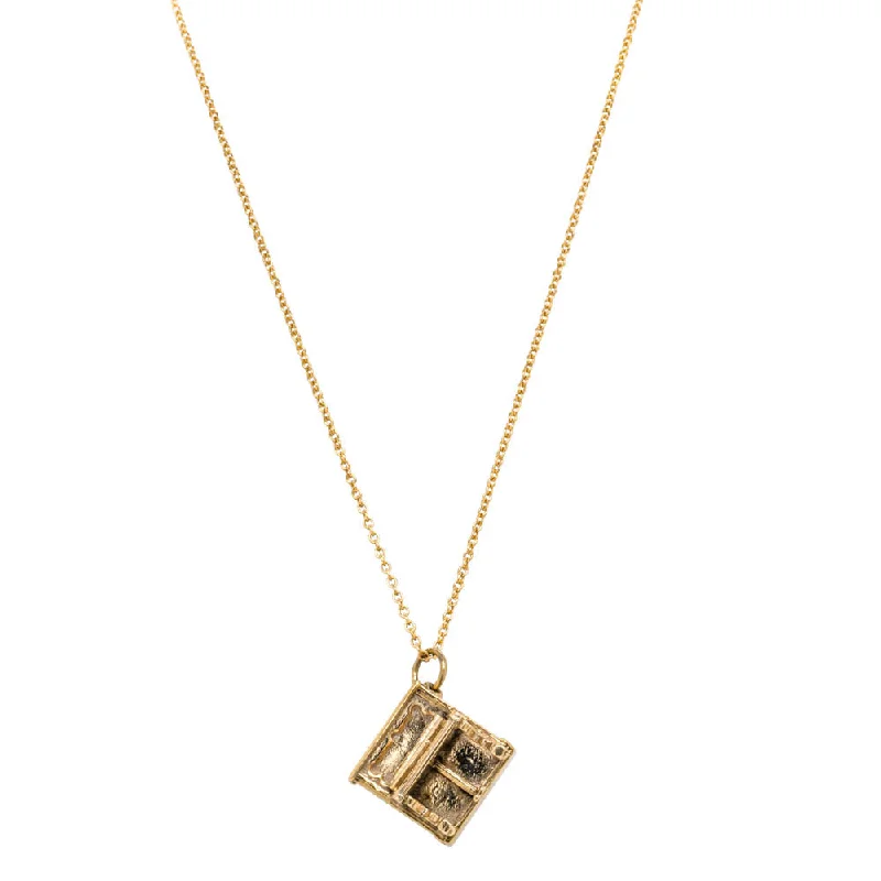 custom necklaces for women-Deja Vu 9ct Yellow Gold Piano Necklace