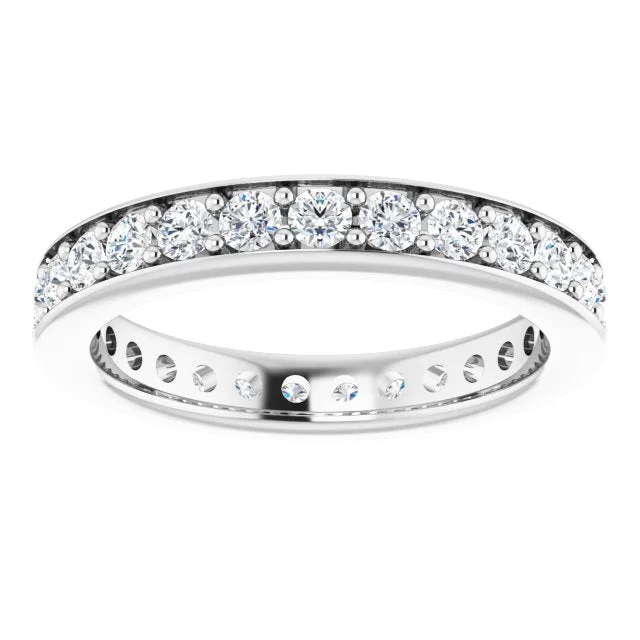 multi-stone rings for women-0.90 ct.  Round Diamond Eternity Band Stackable Ring