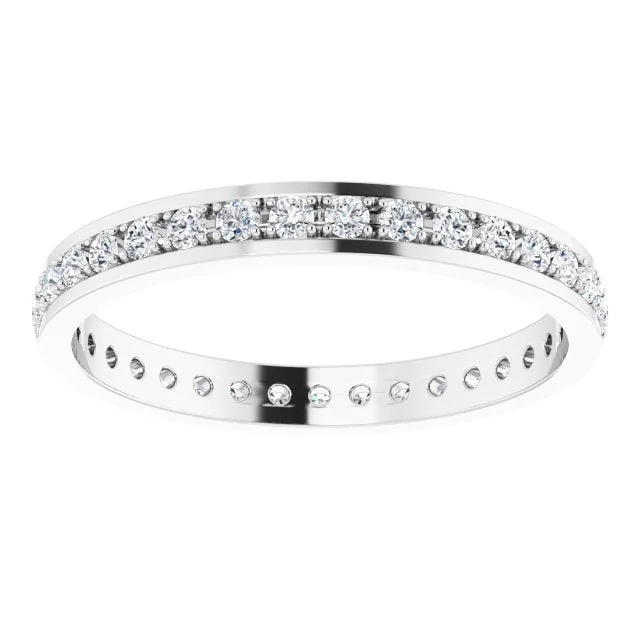 large diamond rings for women-0.50 ct. Round Diamond Eternity Band