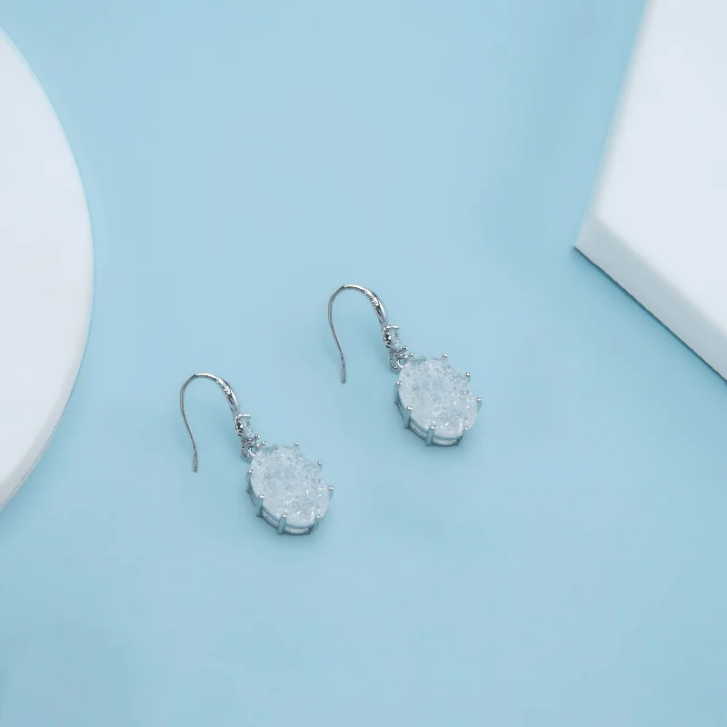 modern earrings for women-Nipura Silver Siren Drop Earrings