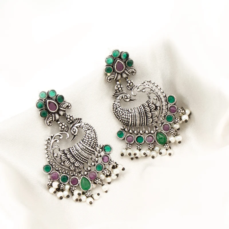 celestial earrings for women-Nipura Multicolour Kruttika Danglers