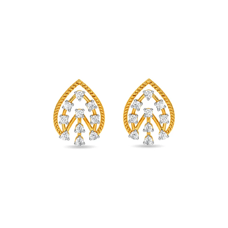 gold-plated earrings for women-Carmela Earring