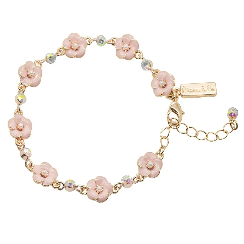 pearl bracelets for women-Small Rose 1 Row Bracelet