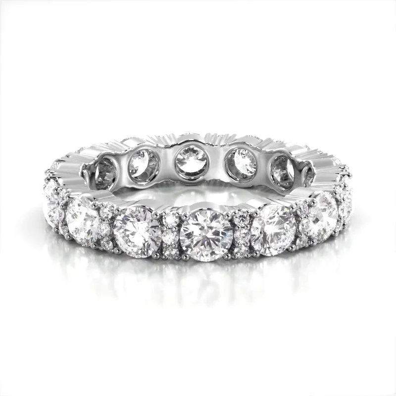 high-quality engagement rings for women-2.12 ct Round Diamond Eternity Wedding Band