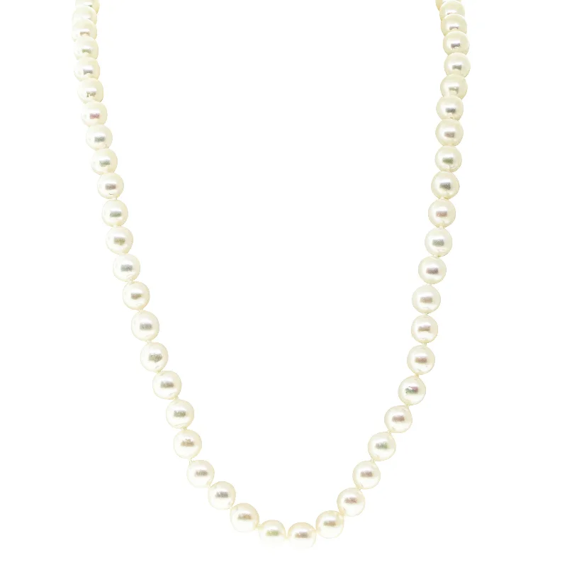 luxury sapphire necklaces for women-Akoya Pearl Strand