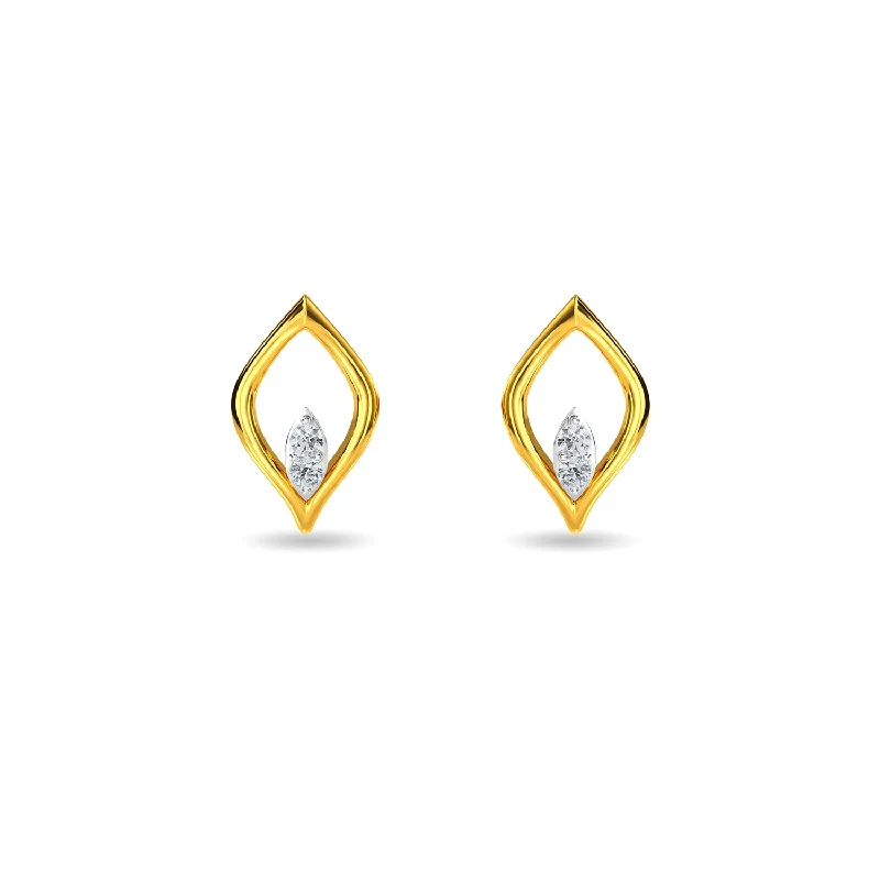 fashion diamond earrings for women-Vinca Earring