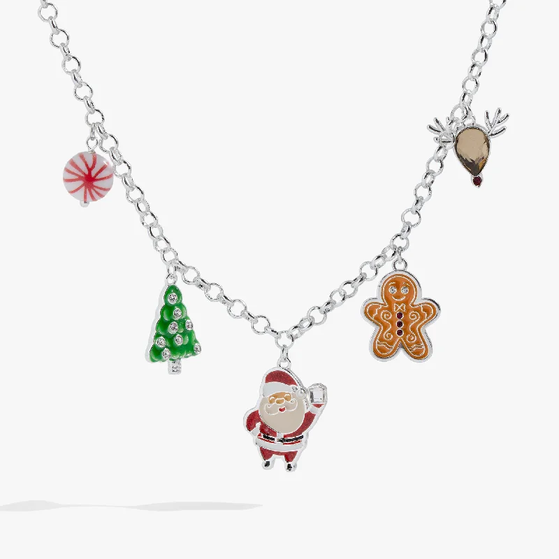 elegant necklaces for women-Holiday Charm Necklace