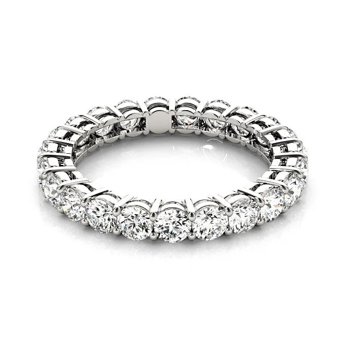 vintage-inspired rings for women-2.30 ct. Round Diamond Eternity Ring