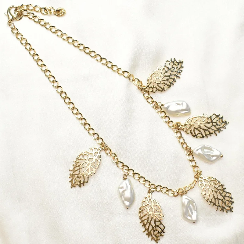 elegant drop necklaces for women-TFC Petal & Crystal Allure Necklace