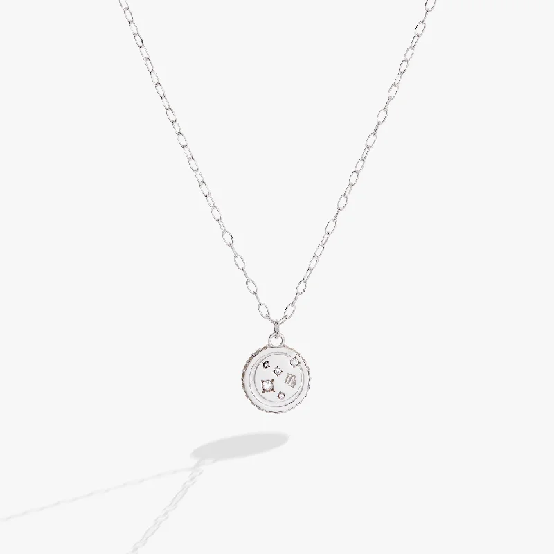 gold chain necklaces for women-Virgo Zodiac Precious Necklace