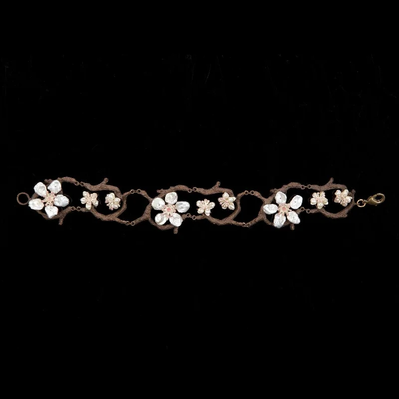 art deco bangles for women-Cherry Blossom Bracelet