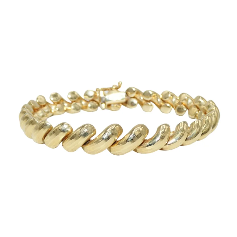 gold charm bracelets for women-14K Gold Bracelet