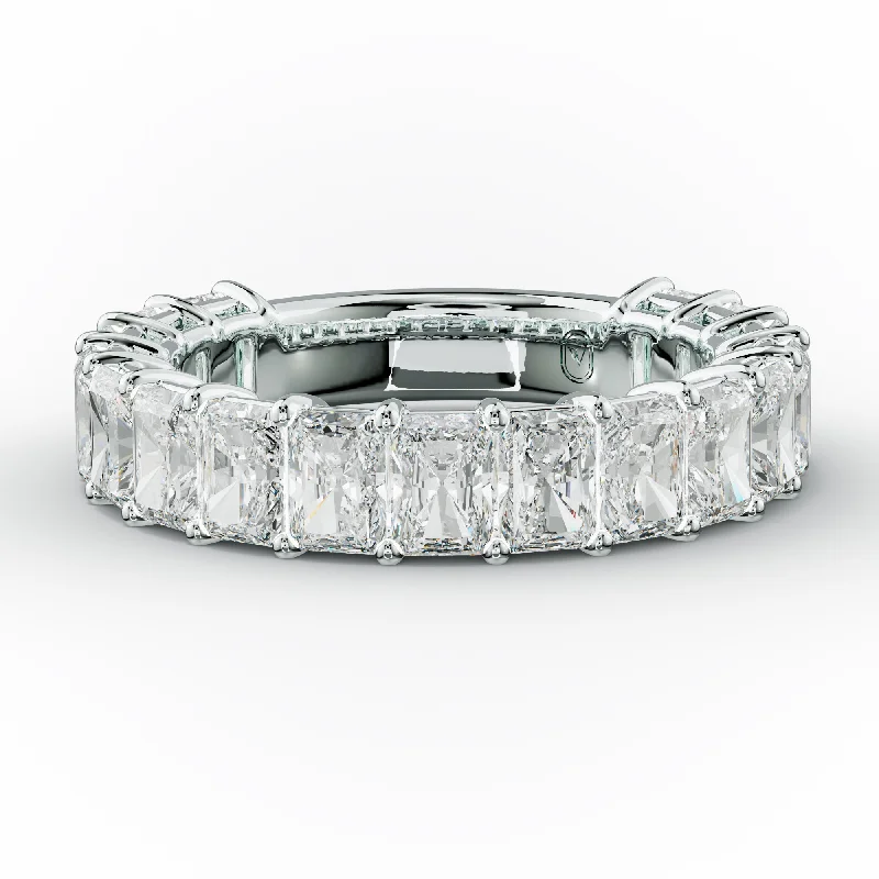 affordable rings for women-5.0 Carat Radiant Diamond Anniversary Band