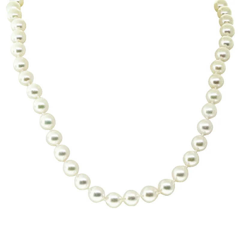 luxury diamond necklaces for women-9ct Yellow Gold Akoya Pearl Strand