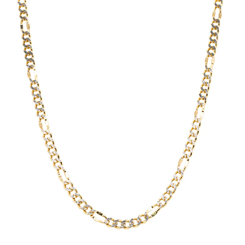 luxury sapphire necklaces for women-9ct Yellow Gold Figaro Chain