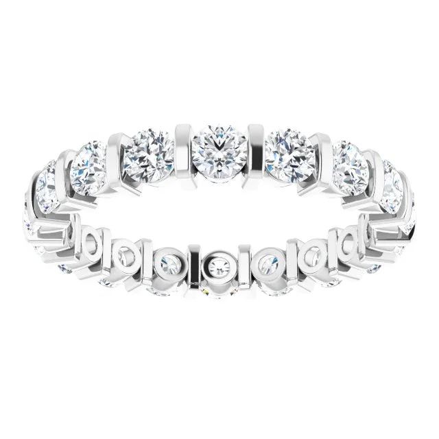 classic gold rings for women-1.80 ct. Round Diamond Eternity Band