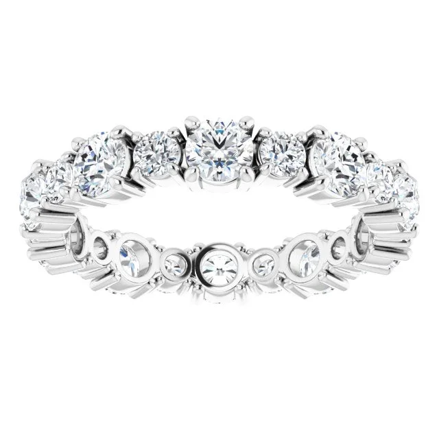 high-quality engagement rings for women-2.30 ct. Round Diamond Eternity Band