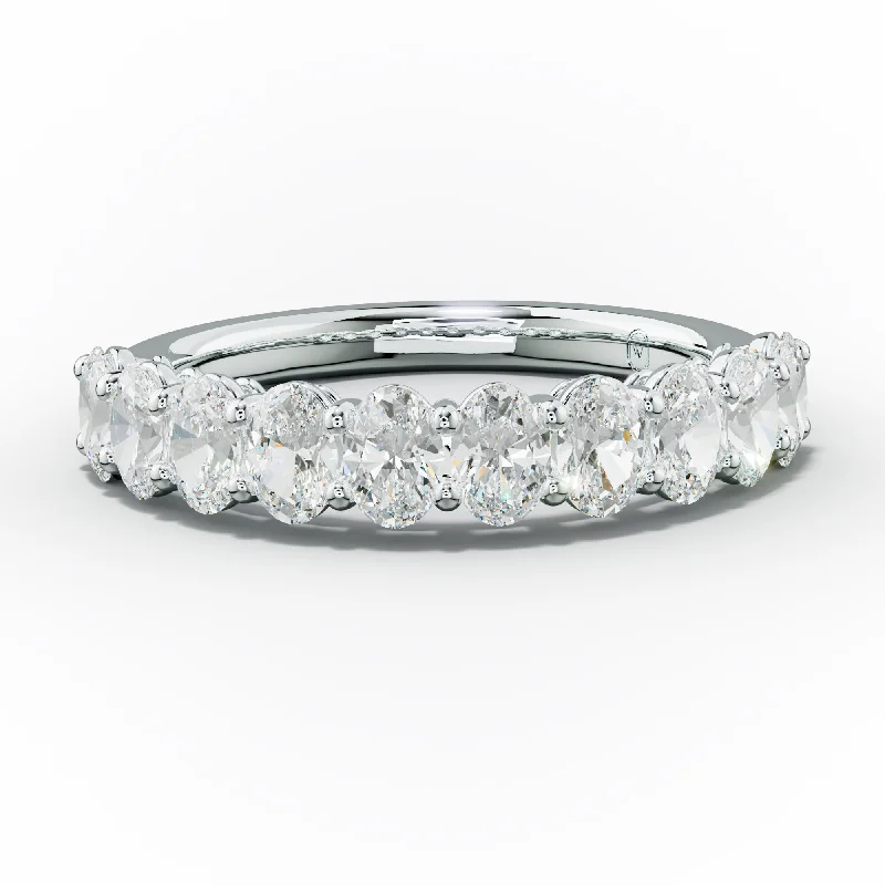 diamond engagement rings for women-1.0 Carat Oval Diamond Anniversary Band