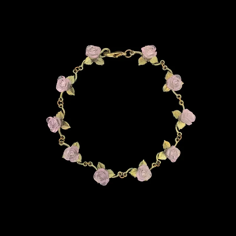 wedding bangles for brides-Blushing Rose Bracelet