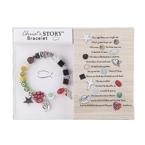 nature-inspired bangles for women-7" Jesus Christ's Story Bracelet