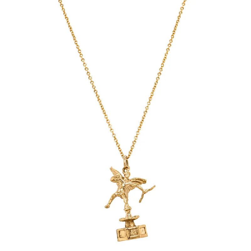 classic necklaces for women-Deja Vu 9ct Yellow Gold Eros Necklace