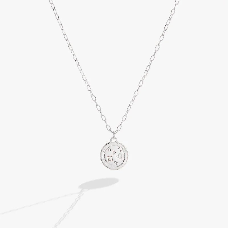 geometric necklaces for women-Libra Zodiac Precious Necklace