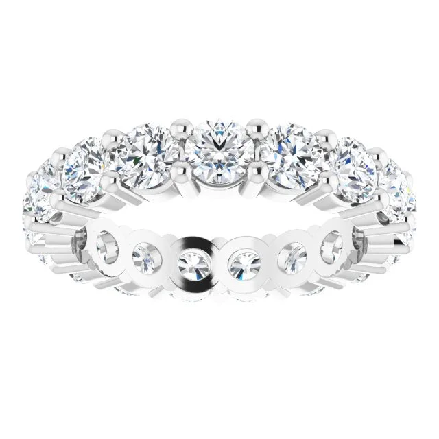 chic rings for women-3.57 ct. Round Diamond Eternity Band