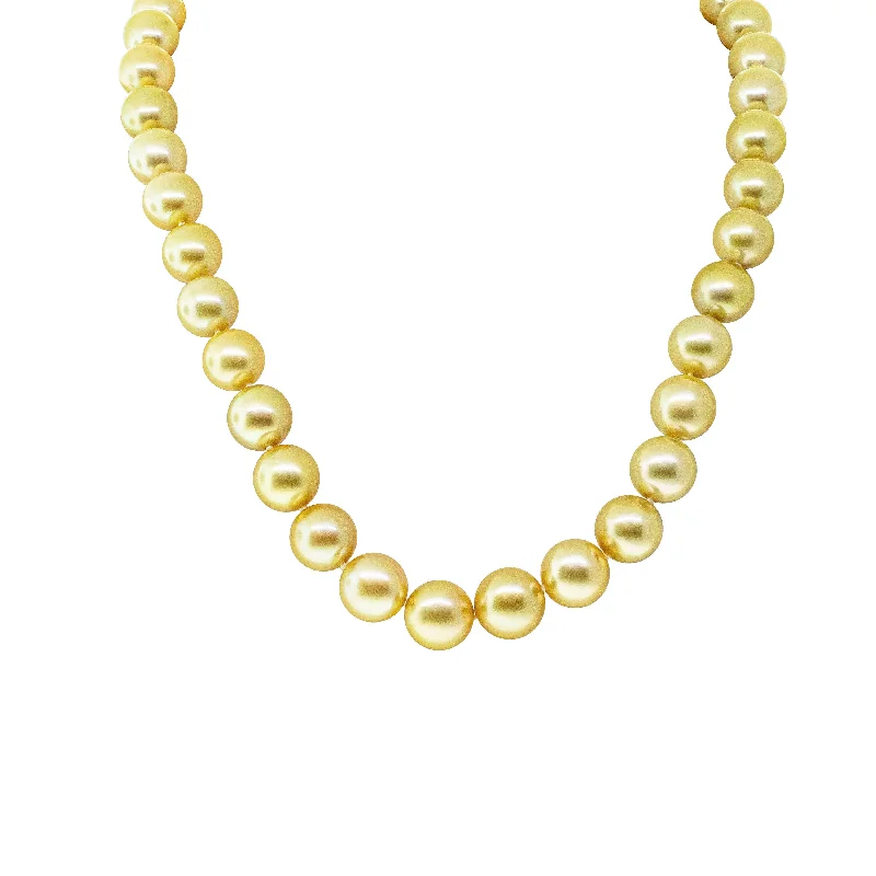 pendant necklaces for women-18ct Yellow Gold South Sea Pearl Strand