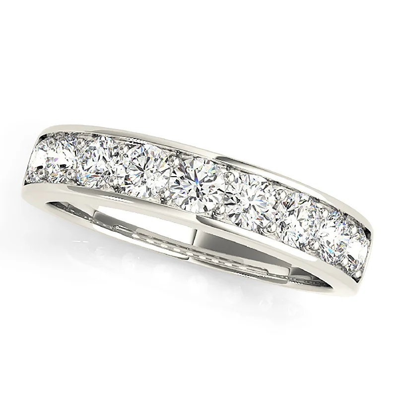 fashionable rings for women-0.90 ctw. Round Diamond Wedding Band