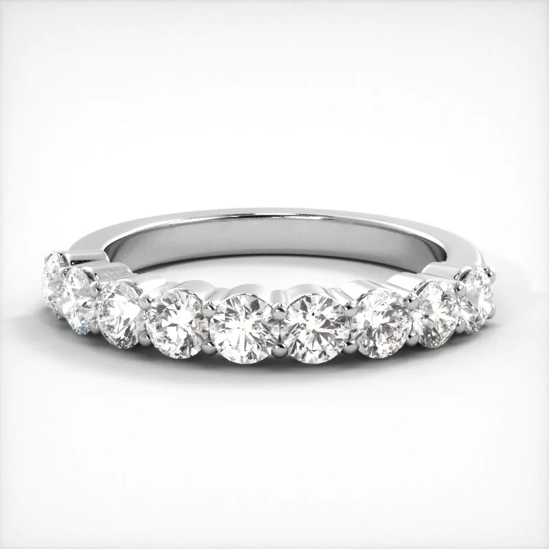 custom rings for women-1.04 ct. Round Diamond Wedding Band