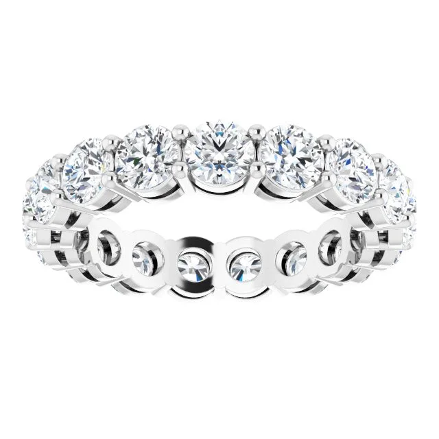 sapphire engagement rings for women-3.57 ct. Round Diamond Band Classic Eternity Ring