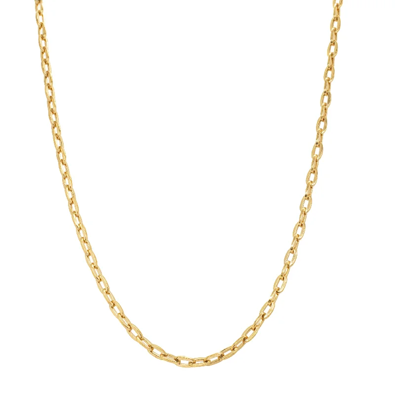 delicate necklaces for women-9ct Yellow Gold Chain Link Chain