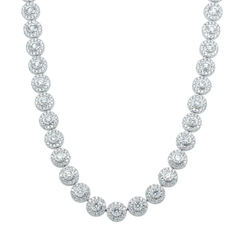 minimalist necklaces for women-18ct White Gold 12.01ct Diamond Isla Necklace