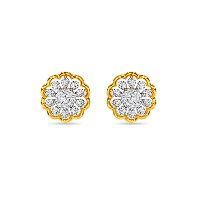 simple gold stud earrings for women-Ariyaa Earring