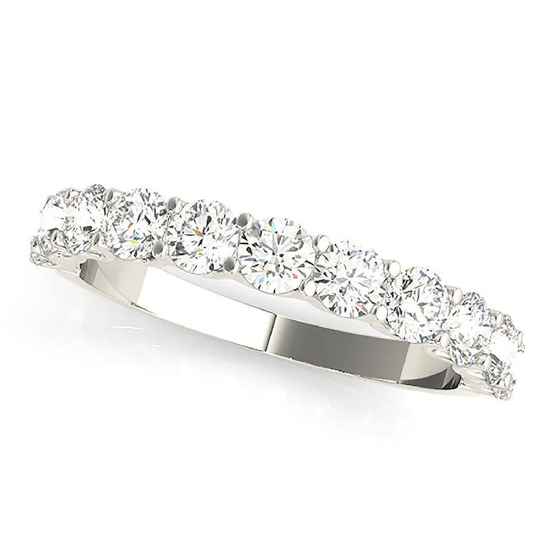 romantic rings for women-1.00 ctw. Round Diamond Wedding Band