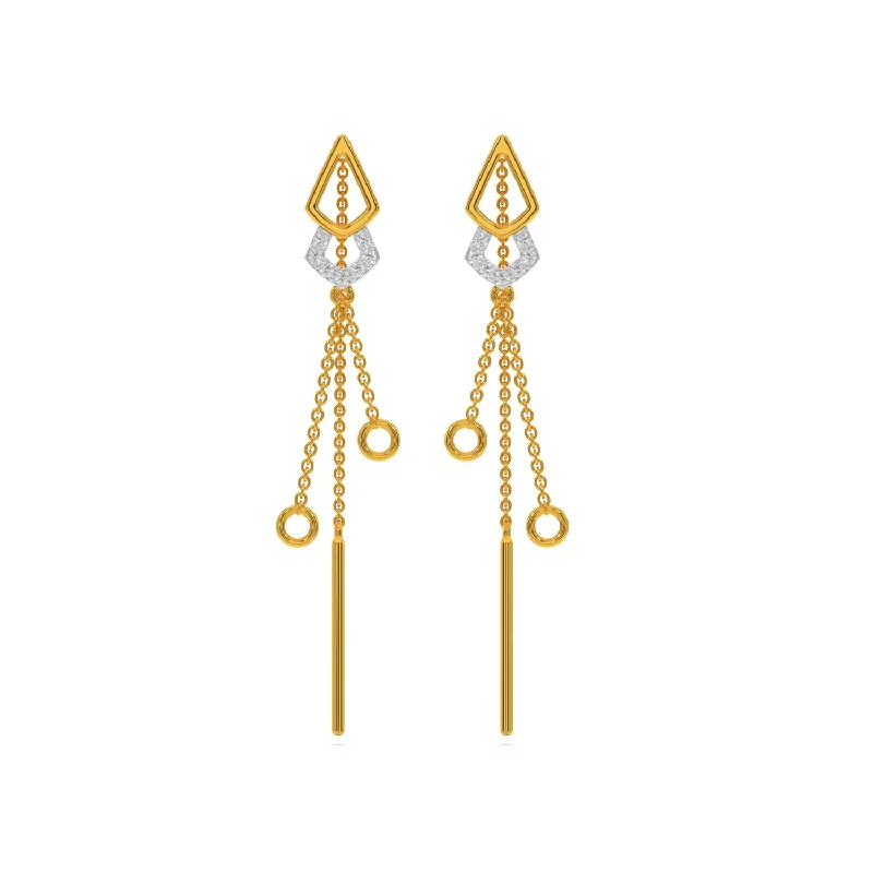 sparkling earrings for women-Penny Earring