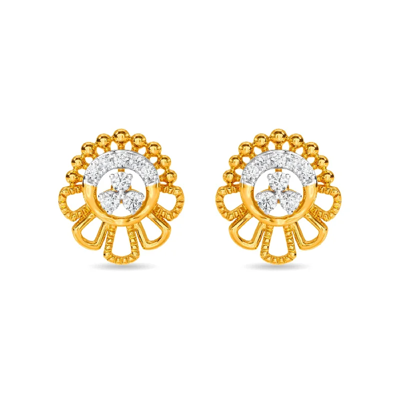 gold earrings for women-Neva Earring