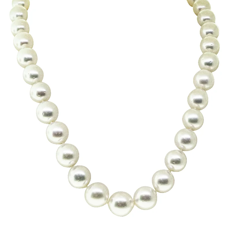 gold necklaces for women-9ct Yellow Gold South Sea Pearl Strand