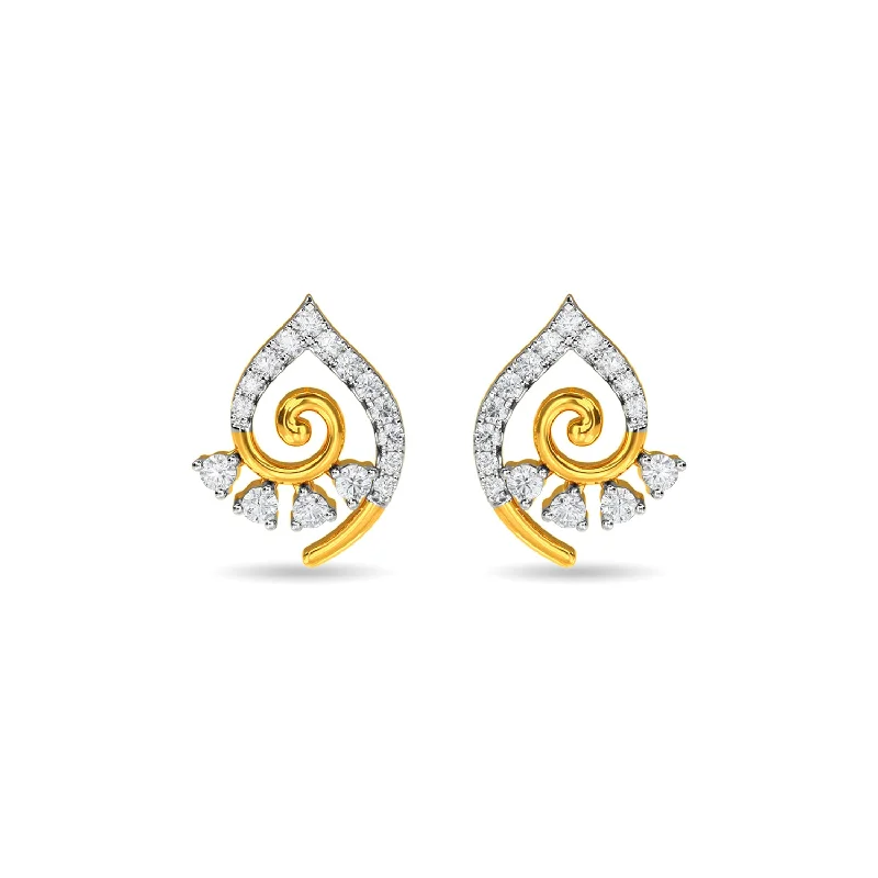 simple stud earrings for women-Claria Earring