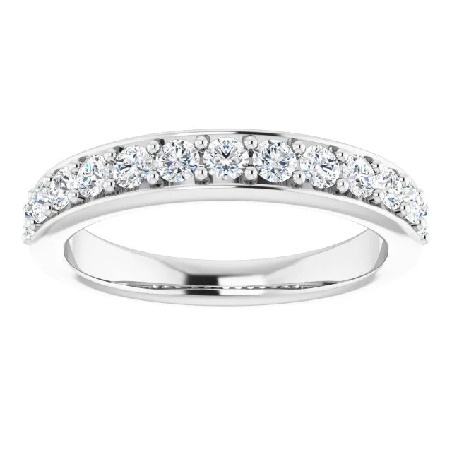 romantic rings for women-0.50 ct. Round Cut Diamond Wedding Band