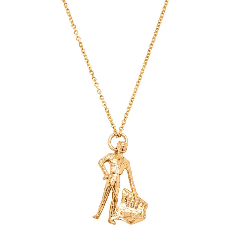 dainty necklaces for women-Deja Vu 18ct Yellow Gold Matador Necklace